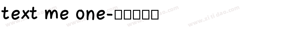text me one字体转换